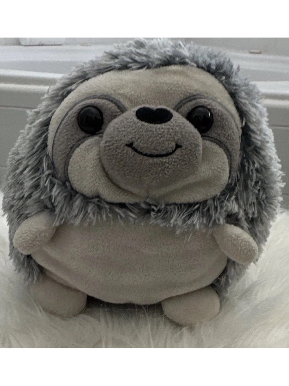 Plush Grey Sloth Small Plush Toy - Soft Cuddly Companion